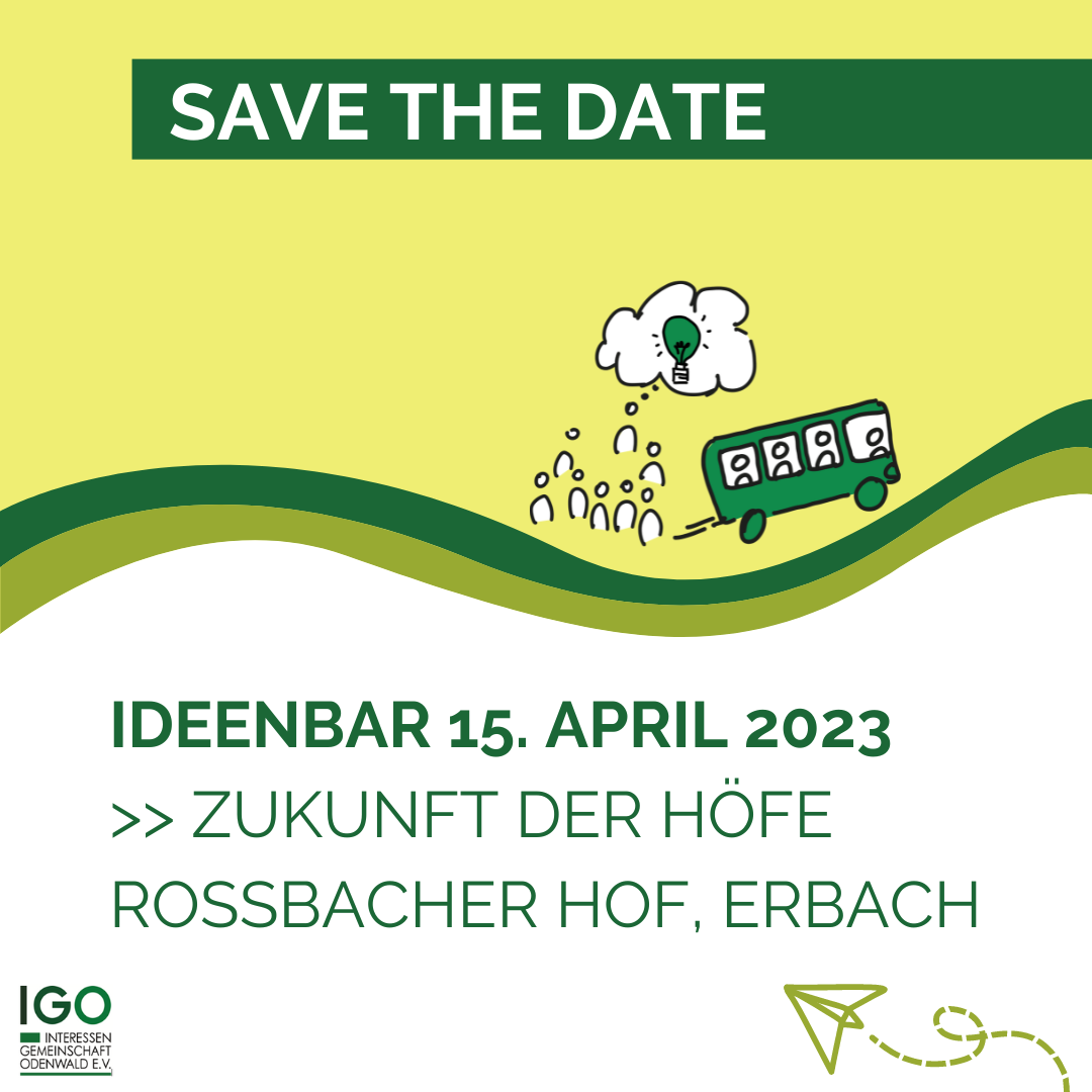 Save the date: Ideenbar 15.04.2023
